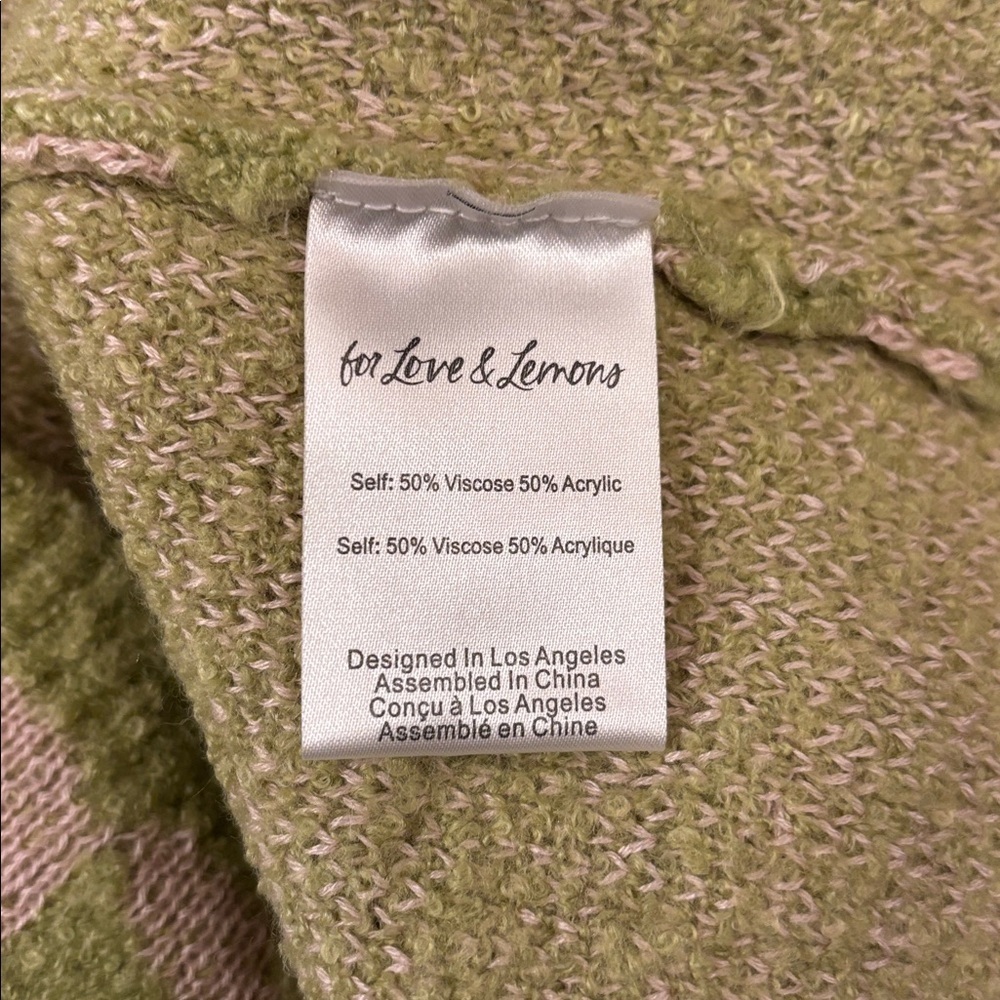 FOR LOVE AND LEMONS Lime Patterned Mini Dress - Picture 7 of 7